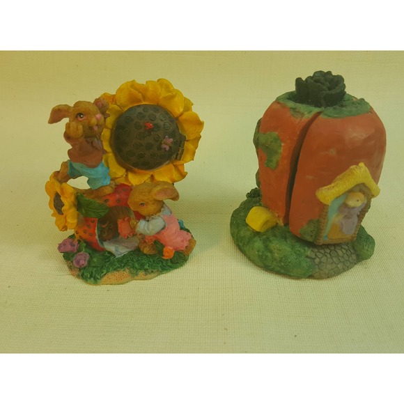 Flower & Apple Easter figures hidden homes KE270 - Picture 1 of 10